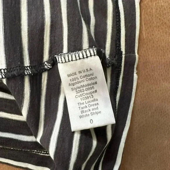 Current/Elliott The Louella Tank Striped Dress Size 0 - XS - Picture 4 of 8